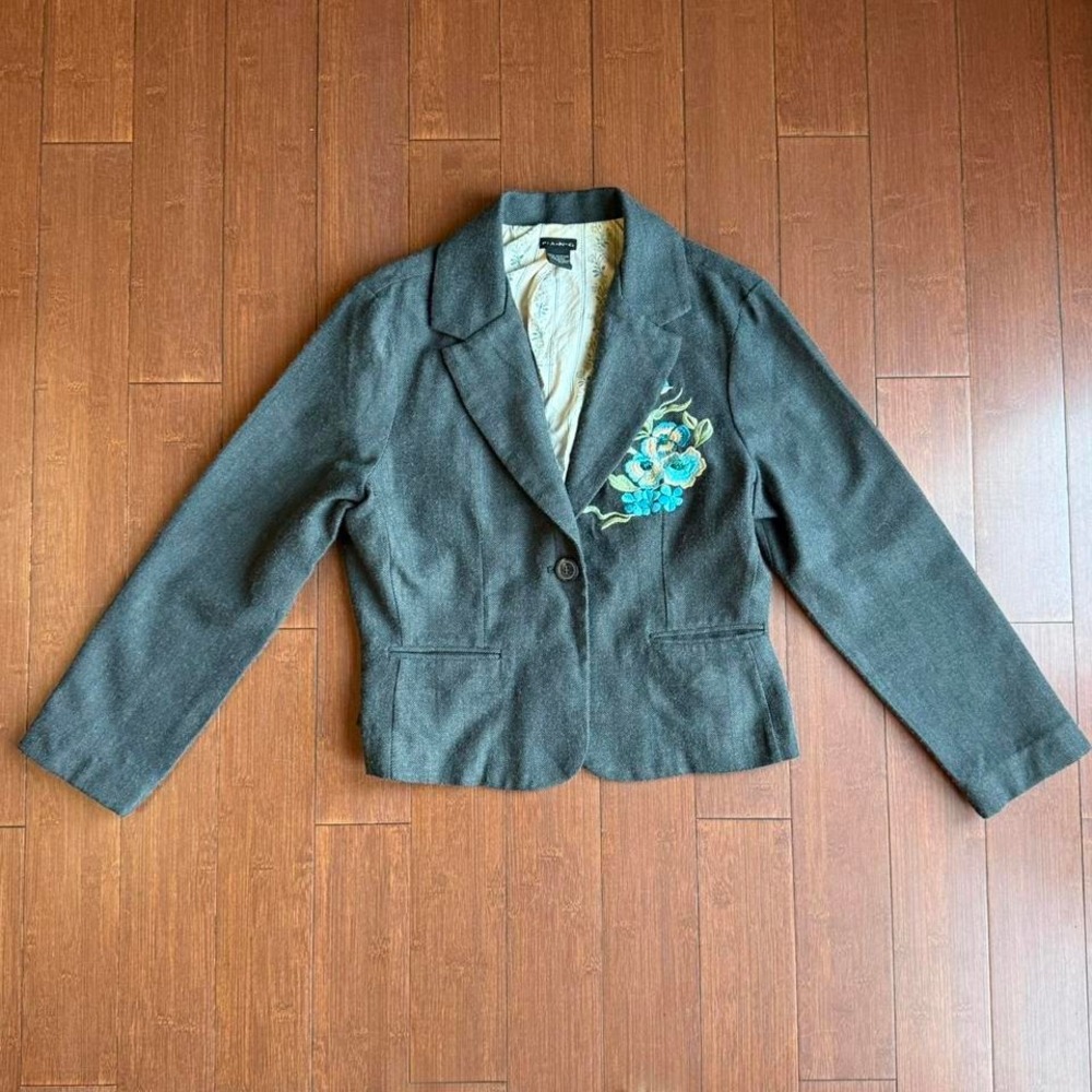 Vintage FANG Y2K Embroidered‎ Blazer